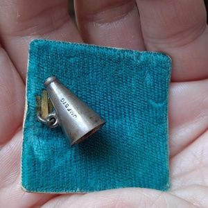 Vintage Sterling Megaphone Charm